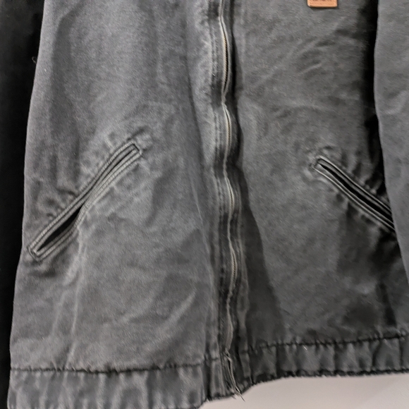 Vintage Carhartt Detroit Jacket J97 BLK Black Blanket Lined Mens 2XL Tall - Picture 14 of 16